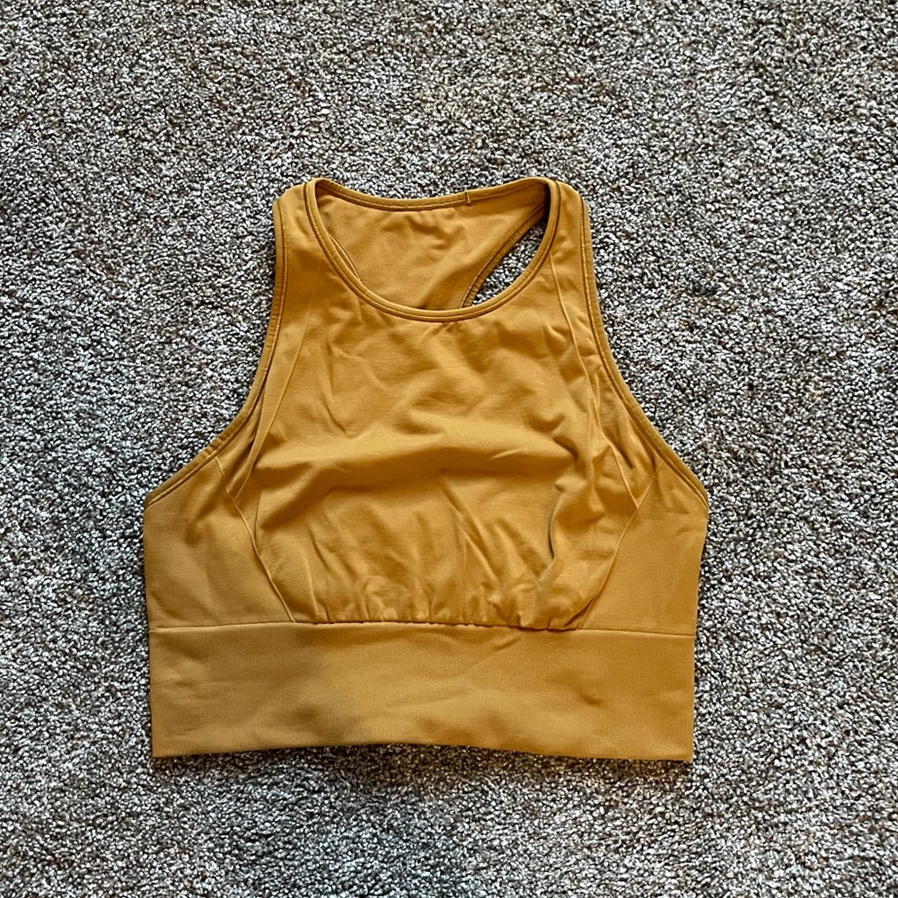 Lululemon Ebb to Train Bra Gold Size 8